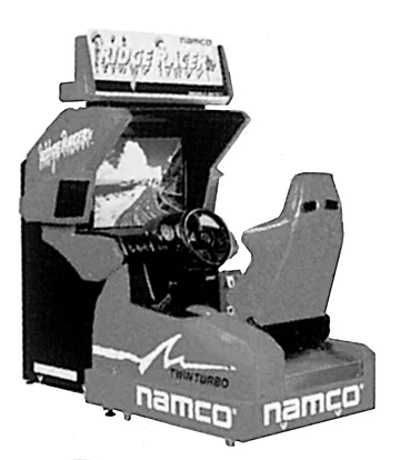 Introduced Ridge Racer, a racing game machine including System 22,a real-time, 3D CG system board.