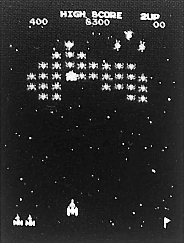 Introduced Galaxian,a shooting game machine.Became popular, centered on young consumers,and became a major hit in Japan and overseas.