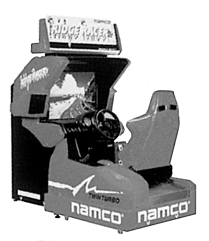 Introduced Ridge Racer, a racing game machine including System 22,a real-time, 3D CG system board.