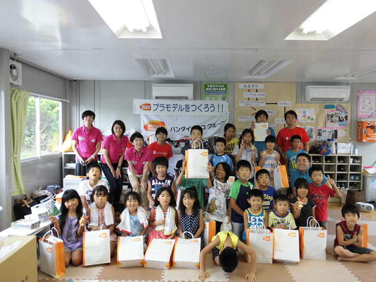 “Plastic Model Class” for children in areas stricken by the Great East Japan Earthquake held at Ishinomaki City, Miyagi Prefecture