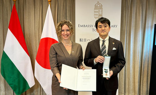 MegaHouse Corporation CEO Akihiro Sato Awarded the Knight’s Cross, an Order of Merit of the Republic of Hungary