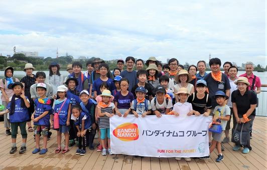 バンダイナムコグループCSR活動 「千波湖 環境学習会」活動に参加