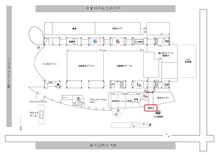 日本科学未来館周辺マップ
