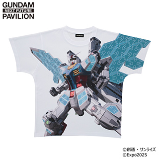 GUNDAM NEXT FUTURE PAVILION フルパネルTシャツ RX-78F00/E ガンダム グラスフェザー装備