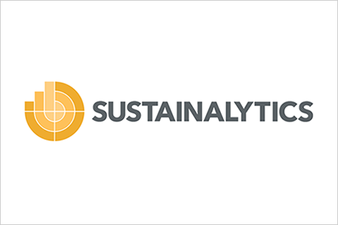 The logo of the Sustainalytics.