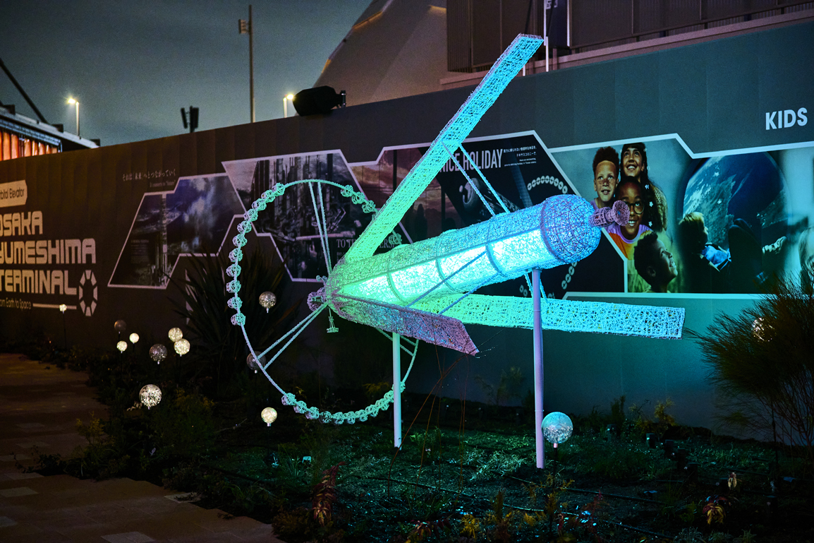 写真：スペースコロニーのオブジェ