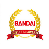 The logo of BANDAI Supplier Award.